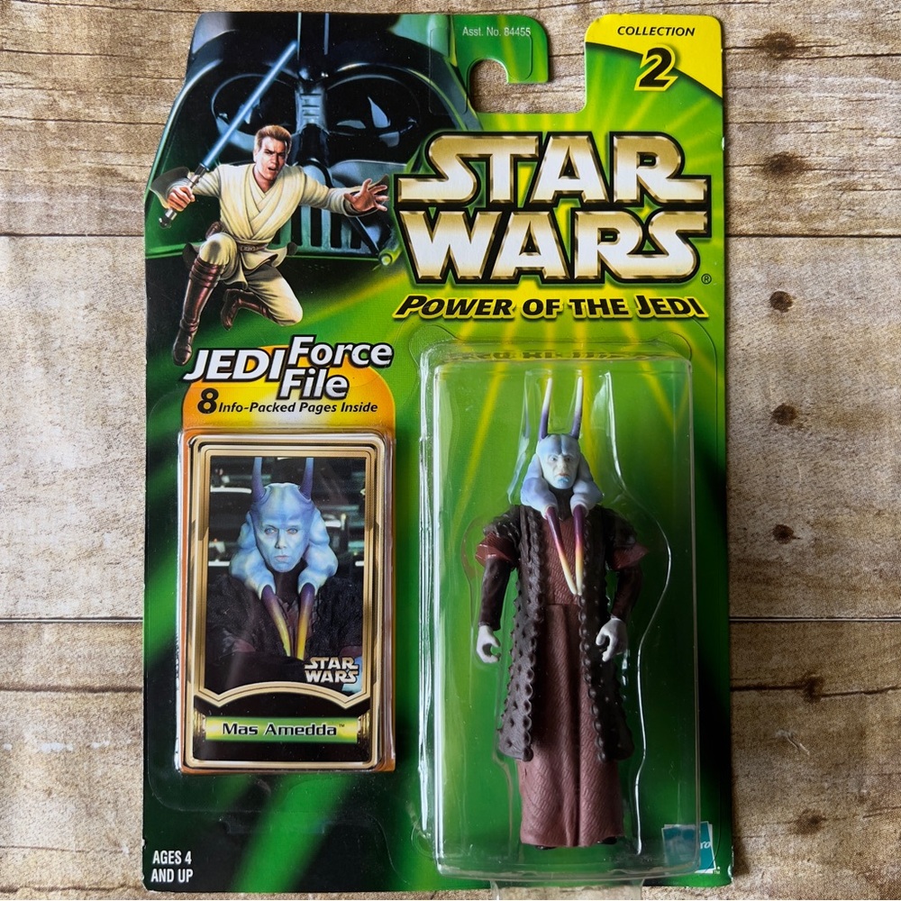 Star Wars Power of the Jedi Mas Amedda Action Figure Hasbro 2000 Jedi Force File